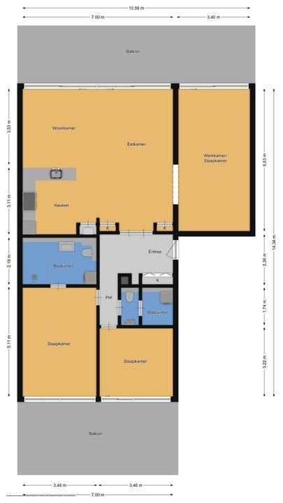 's-Gravelandseweg 86 16, Hilversum plattegrond-37
