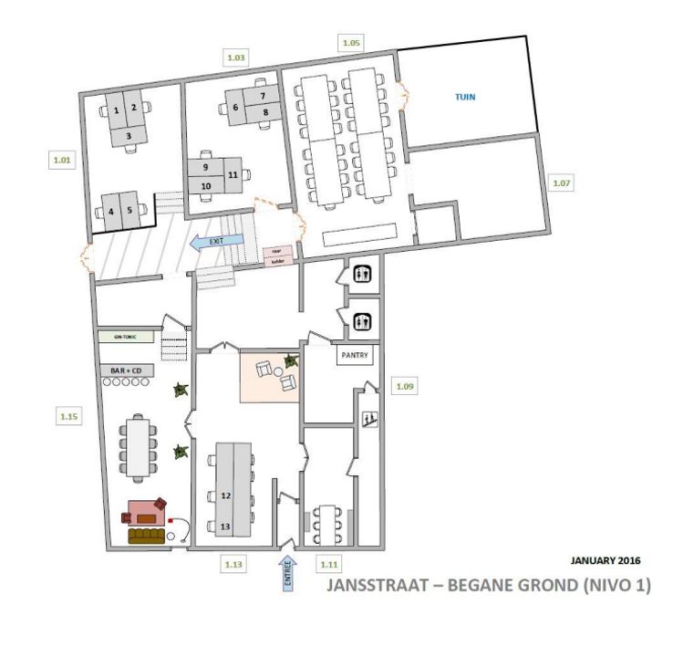 Jansstraat 1 -3-5, Haarlem plattegrond-17