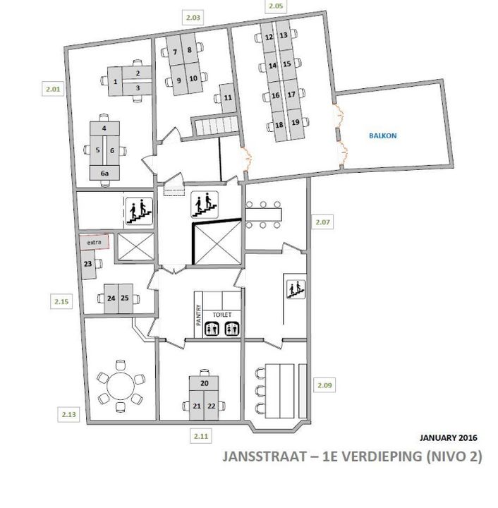 Jansstraat 1 -3-5, Haarlem plattegrond-17