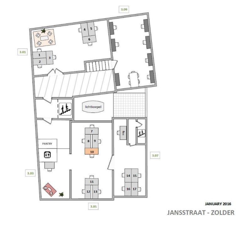 Jansstraat 1 -3-5, Haarlem plattegrond-17