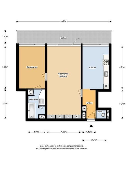 Passage 3 - 3, Zandvoort plattegrond-12