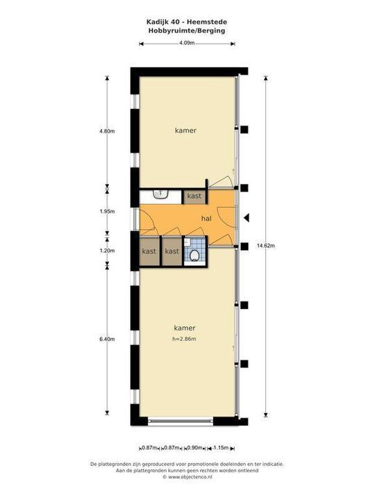 Kadijk 40, Heemstede plattegrond-14