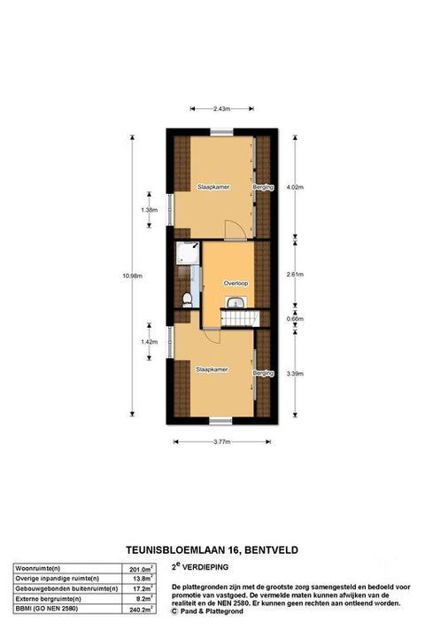 Teunisbloemlaan 16, Bentveld plattegrond-21