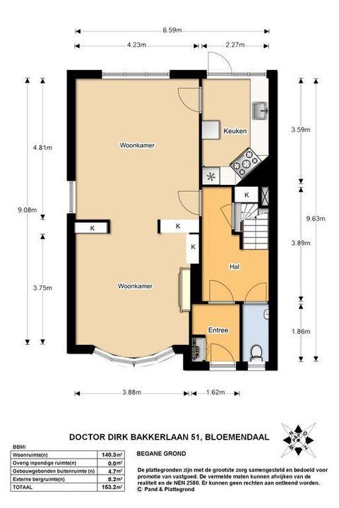 Dr. Dirk Bakkerlaan 51, Bloemendaal plattegrond-22