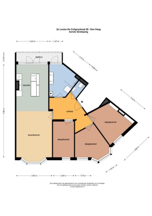 2e Louise de Colignystraat 28, Den Haag plattegrond-30