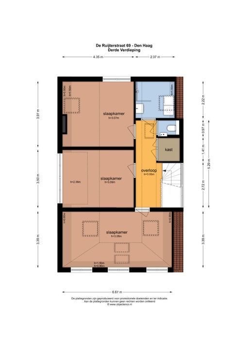 De Ruijterstraat 69, Den Haag plattegrond-44