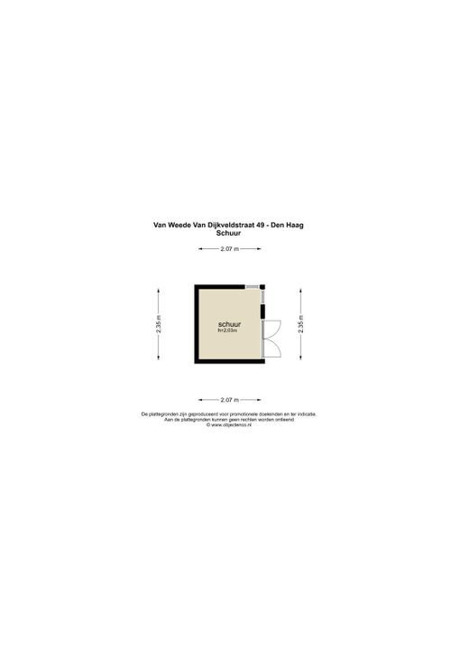 Van Weede van Dijkveldstraat 49, Den Haag plattegrond-47