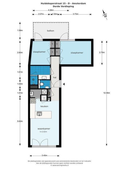 Huidekoperstraat 15 D, Amsterdam plattegrond-29