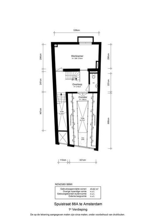 Spuistraat 88 A, Amsterdam plattegrond-60