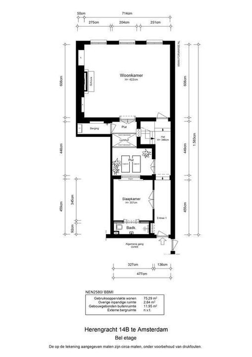 Herengracht 14 B, Amsterdam plattegrond-59