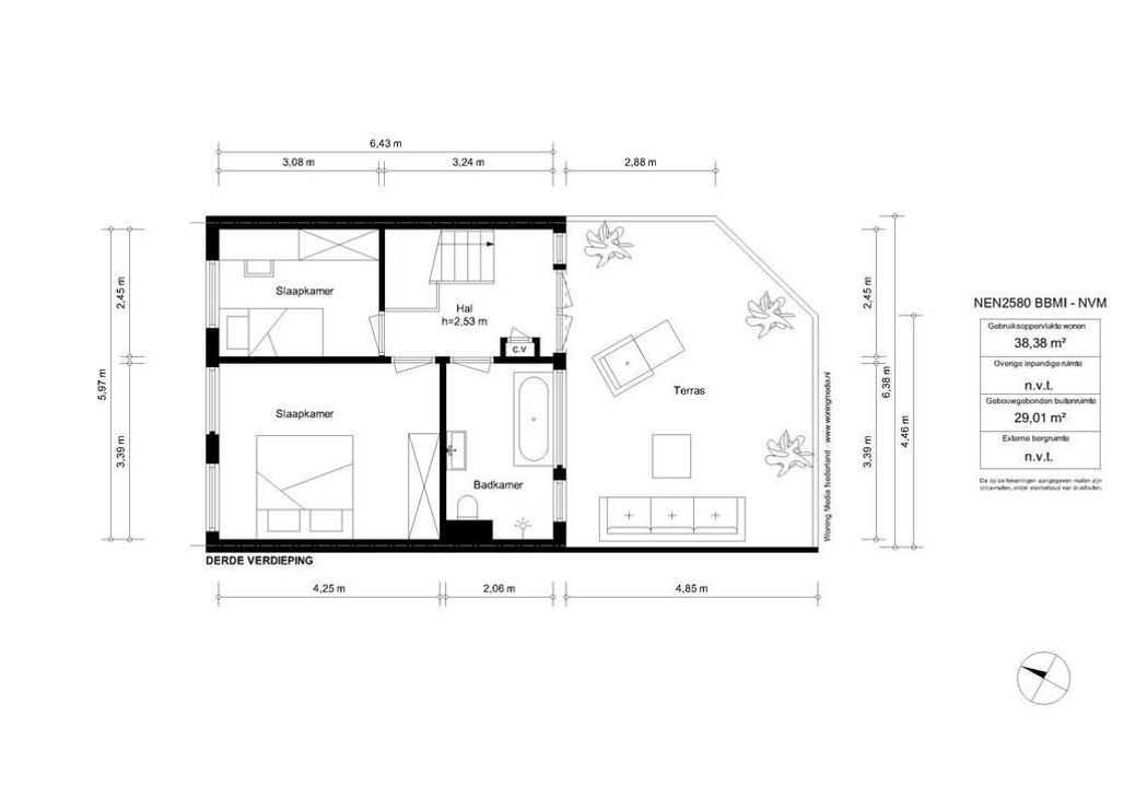 President Kennedylaan 82 II, Amsterdam plattegrond-38