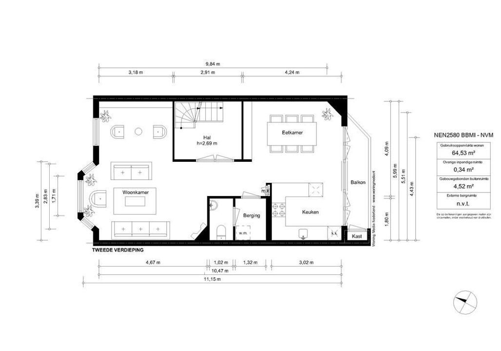 President Kennedylaan 82 II, Amsterdam plattegrond-38