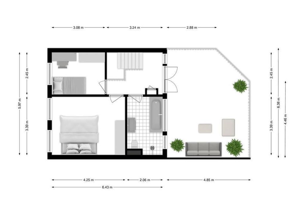 President Kennedylaan 82 II, Amsterdam plattegrond-38