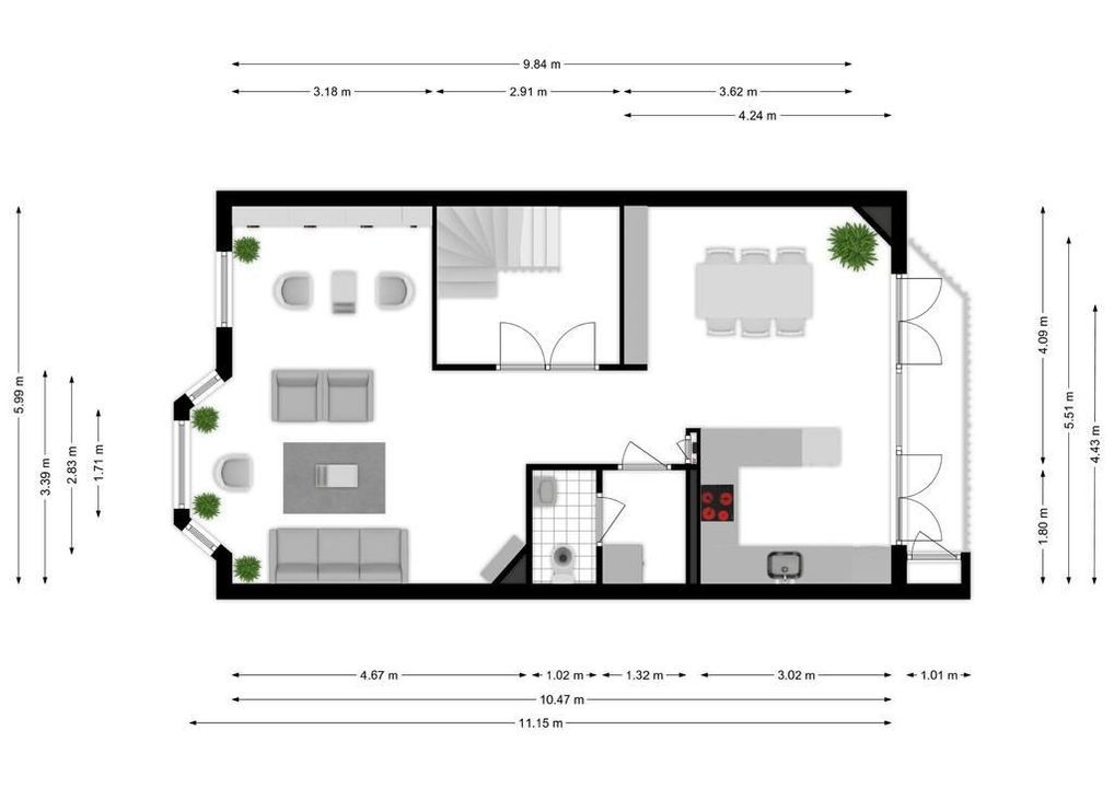 President Kennedylaan 82 II, Amsterdam plattegrond-38