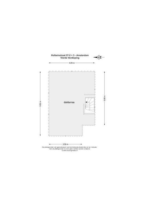 Holbeinstraat 57 /II, Amsterdam plattegrond-33