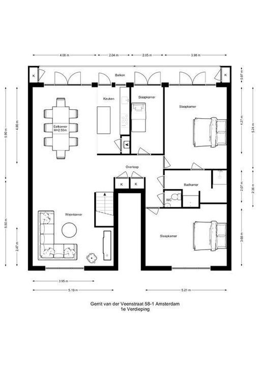 Gerrit van der Veenstraat 58 I, Amsterdam plattegrond-32