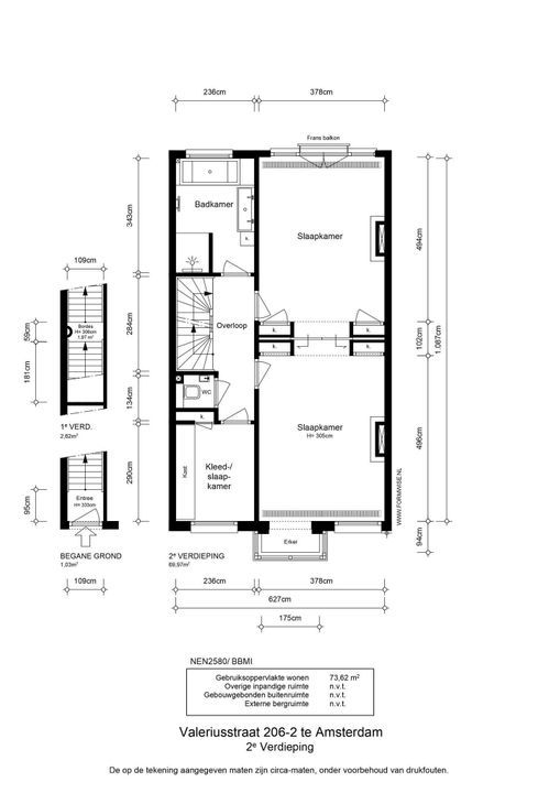 Valeriusstraat 206 2, Amsterdam plattegrond-50