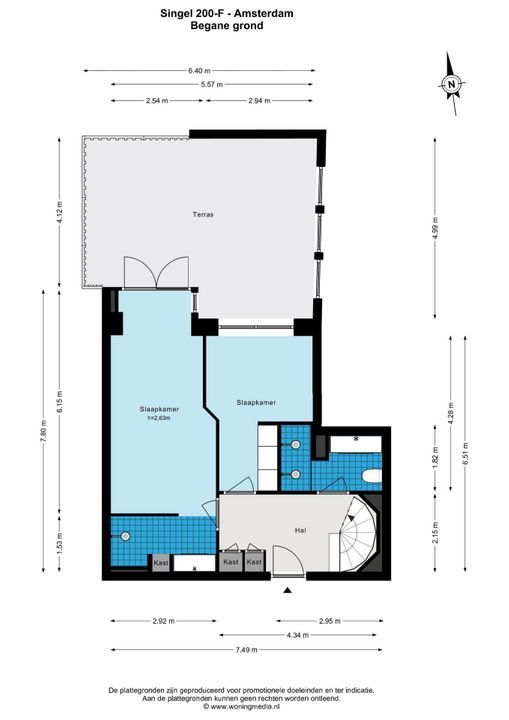 Singel 200 F, Amsterdam plattegrond-32