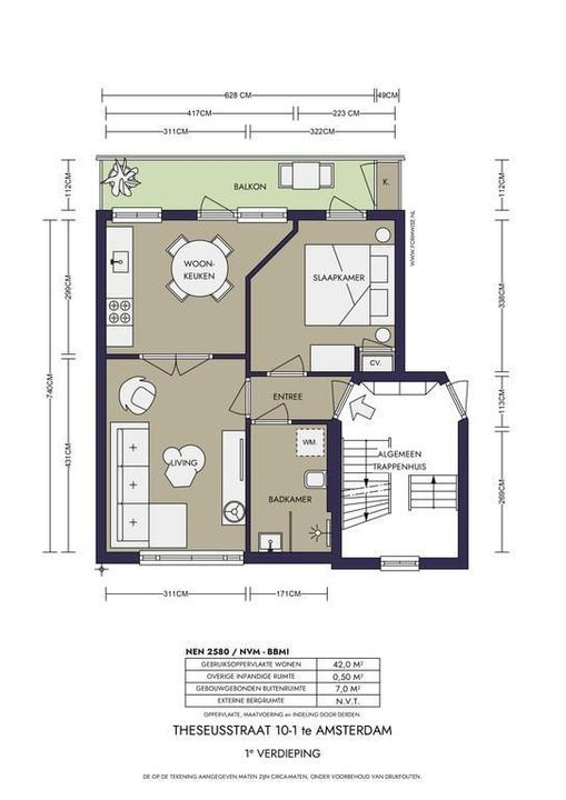 Theseusstraat 10 1, Amsterdam plattegrond-25