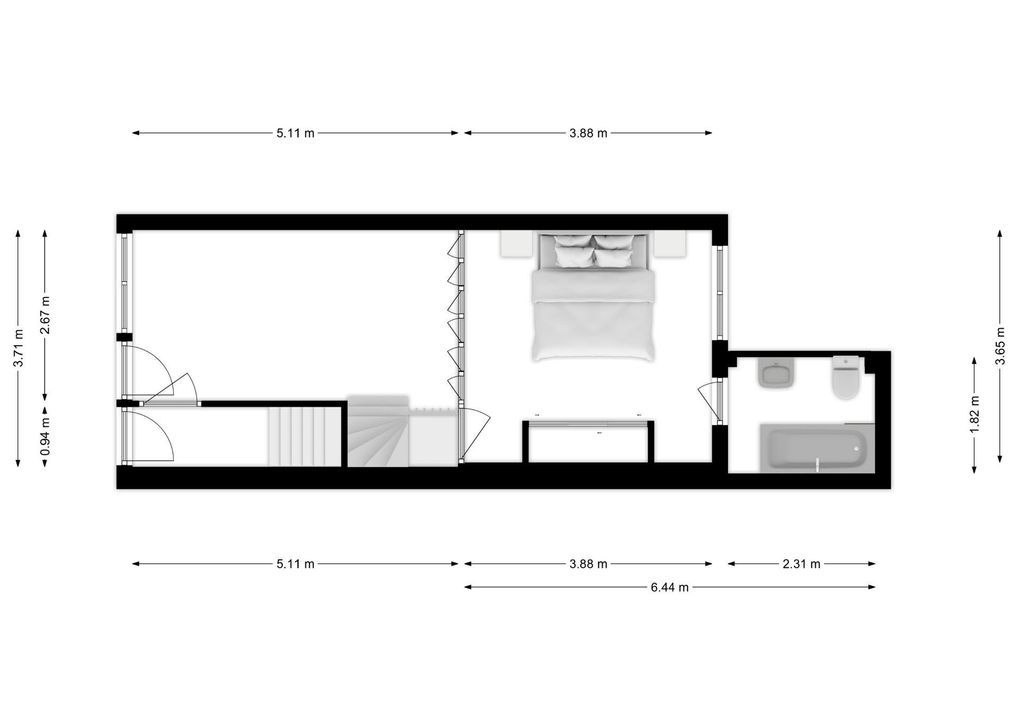 Eerste Bloemdwarsstraat 16, Amsterdam plattegrond-26