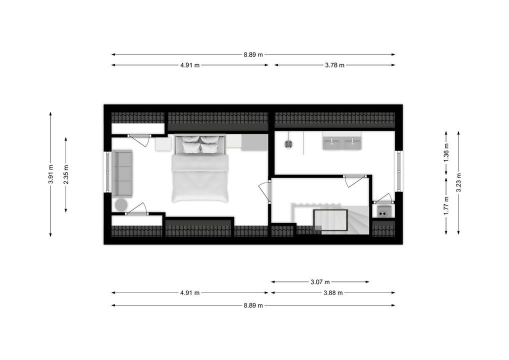 Eerste Bloemdwarsstraat 16, Amsterdam plattegrond-26