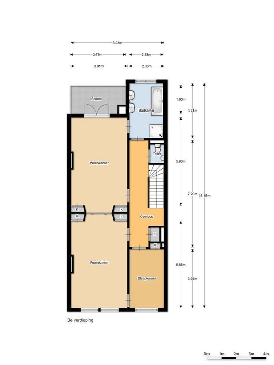 Van Baerlestraat 148 2, Amsterdam plattegrond-34