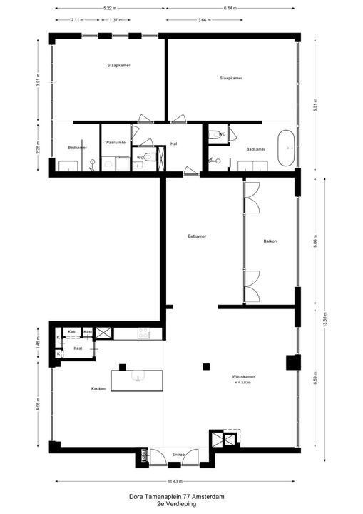 Dora Tamanaplein 77, Amsterdam plattegrond-29