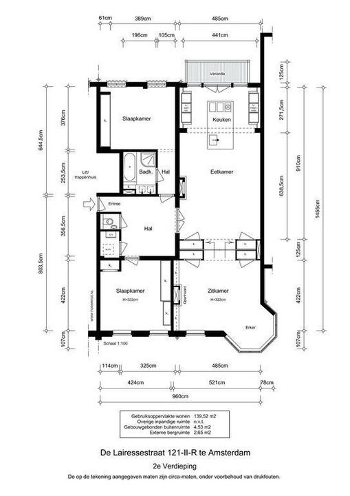 De Lairessestraat 121 2R, Amsterdam plattegrond-23