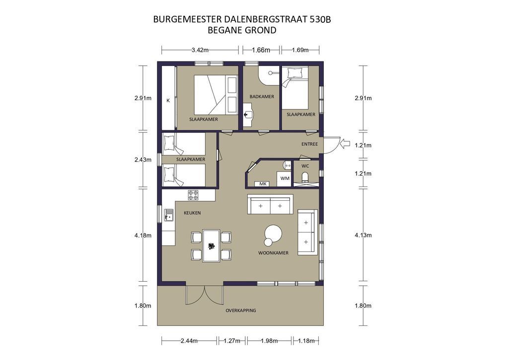 Burgemeester Dalenbergstraat 50 530B, West-Graftdijk plattegrond-40