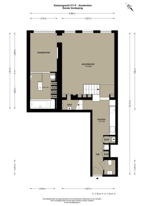 Keizersgracht 517 F, Amsterdam plattegrond-48