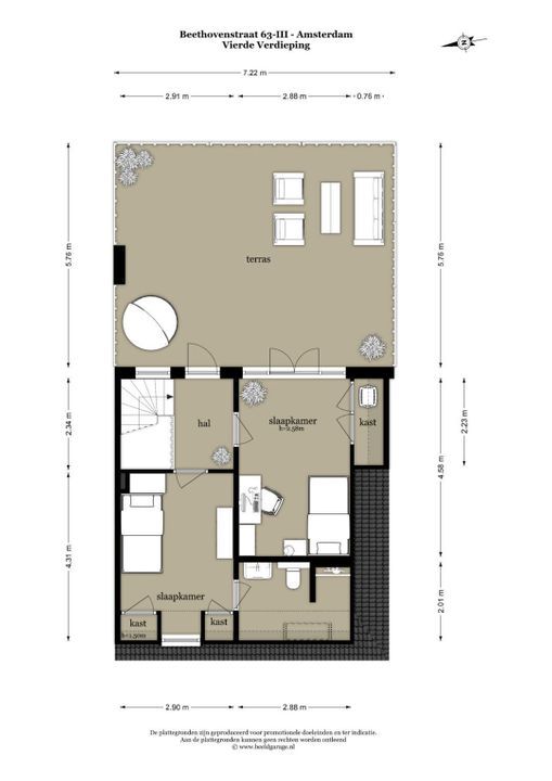 Beethovenstraat 63 3, Amsterdam plattegrond-48