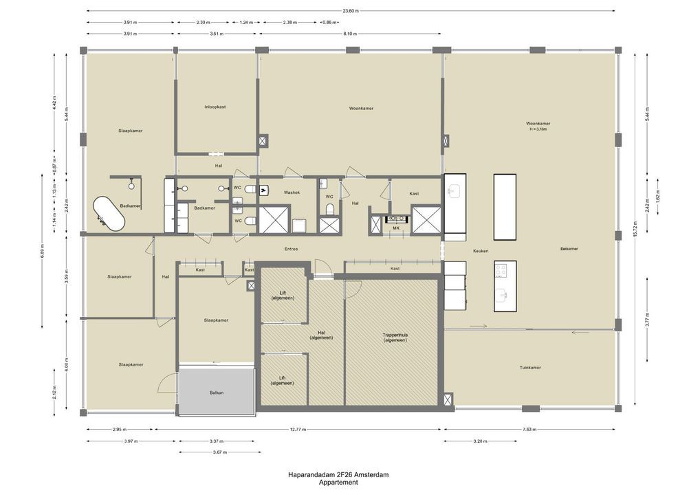 Haparandadam 2 F 26, Amsterdam plattegrond-43
