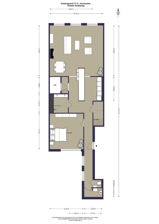 Keizersgracht 77 C, Amsterdam plattegrond-35