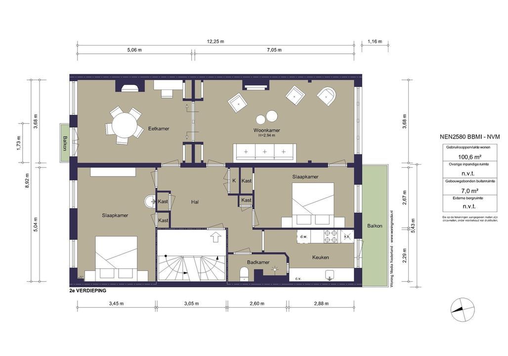 Maarten Harpertszoon Trompstraat 19 2, Amsterdam plattegrond-27