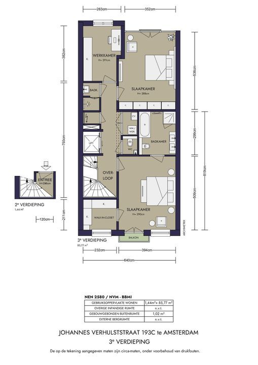 Johannes Verhulststraat 193 3, Amsterdam plattegrond-61