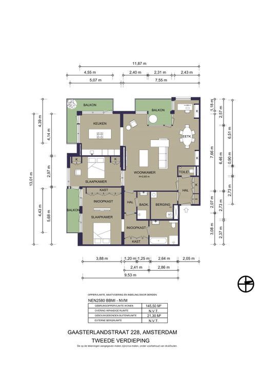 Gaasterlandstraat 228, Amsterdam plattegrond-43