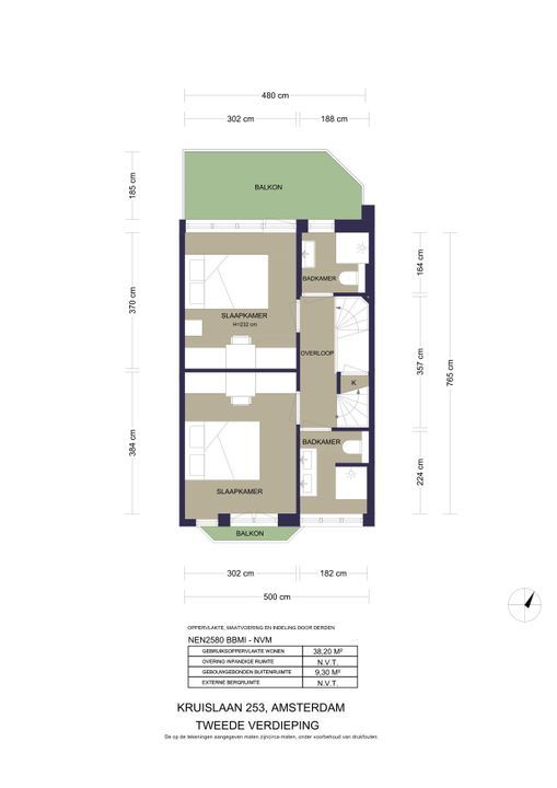 Kruislaan 253, Amsterdam plattegrond-35