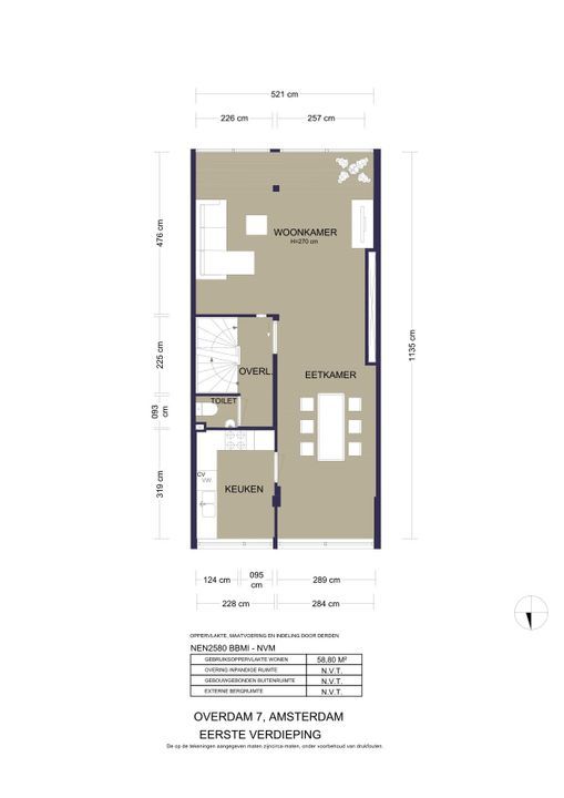 Overdam 7, Amsterdam plattegrond-57