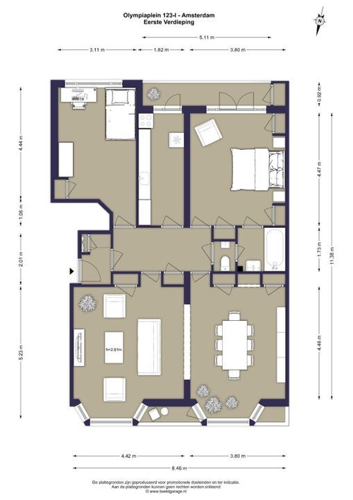 Olympiaplein 123 1, Amsterdam plattegrond-33