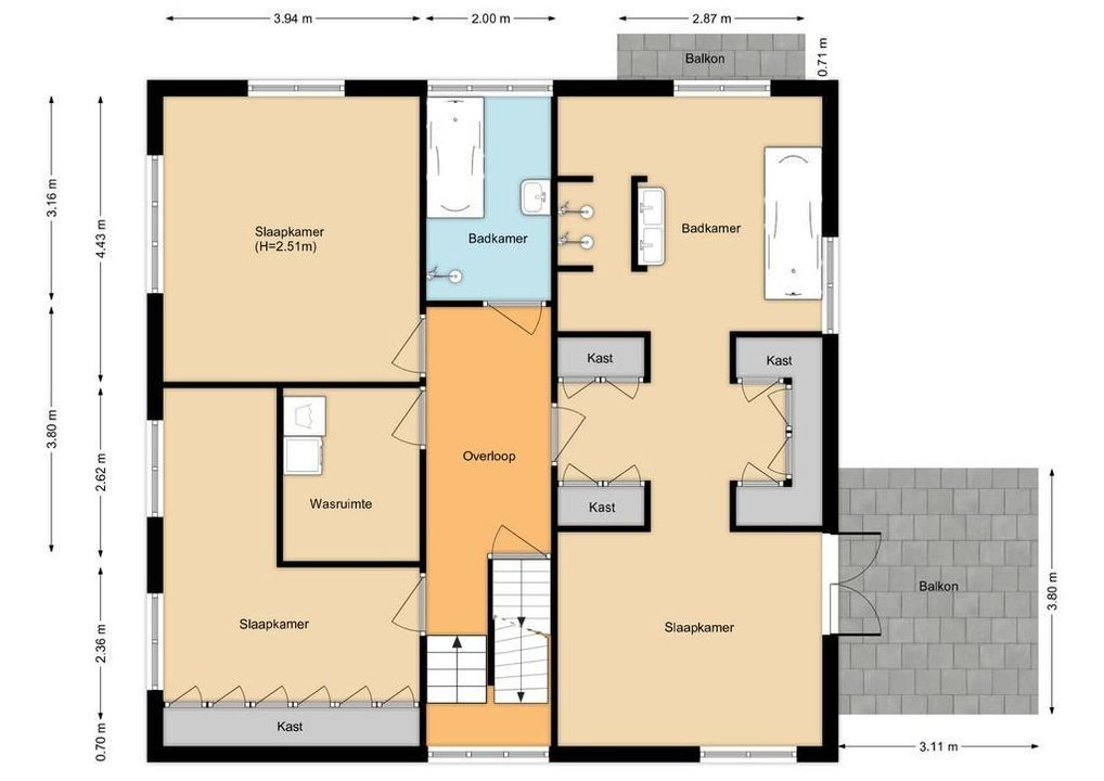 Dokter de Vriesstraat 57, Benningbroek plattegrond-63
