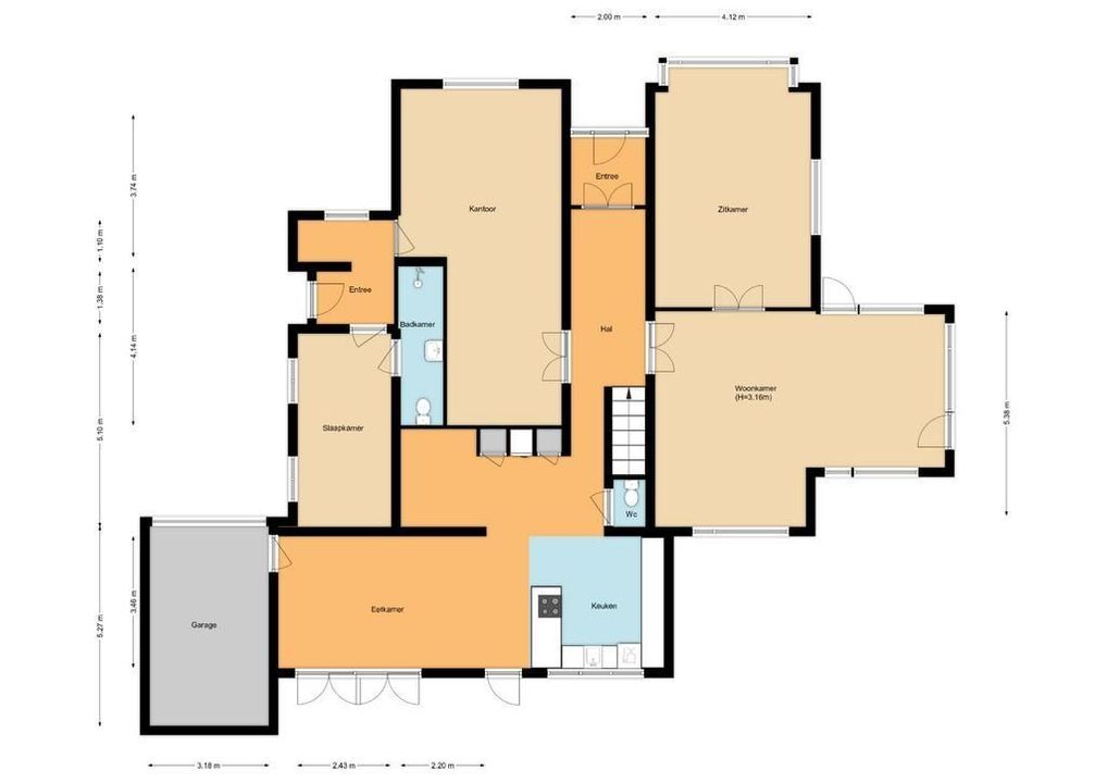 Dokter de Vriesstraat 57, Benningbroek plattegrond-63