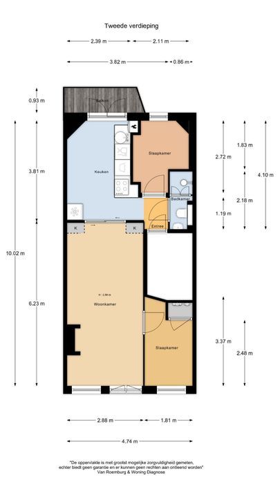 Groen van Prinstererstraat 39 2, Amsterdam plattegrond-18