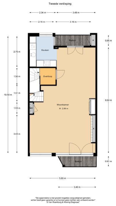 Orteliusstraat 308 2, Amsterdam plattegrond-27