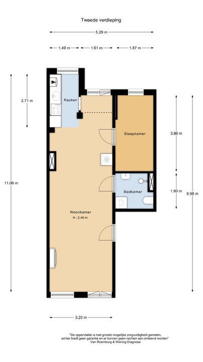 Joan Melchior Kemperstraat 64 2, Amsterdam plattegrond-18