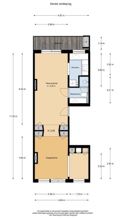 Rhijnvis Feithstraat 24 B, Amsterdam plattegrond-17