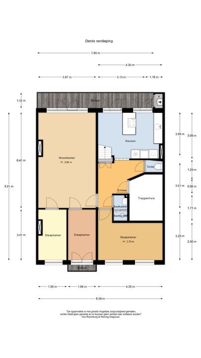 Van Gentstraat 6 3, Amsterdam plattegrond-20