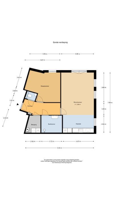 Koggehoorn 9, Oosthuizen plattegrond-14