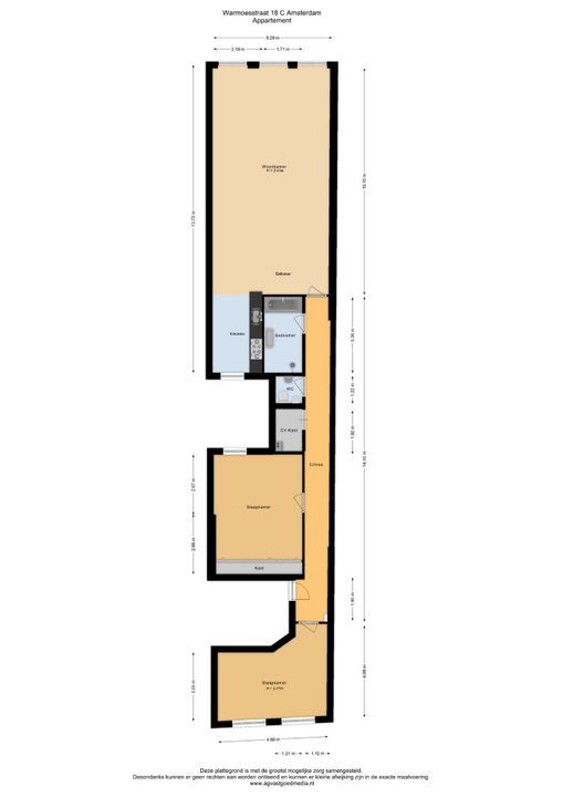 Warmoesstraat 18 C, Amsterdam plattegrond-35