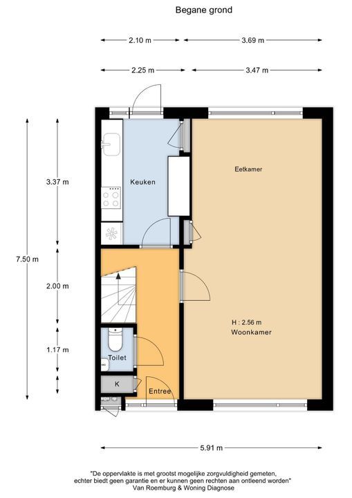 Ruimtevaartlaan 42, Krommenie plattegrond-18