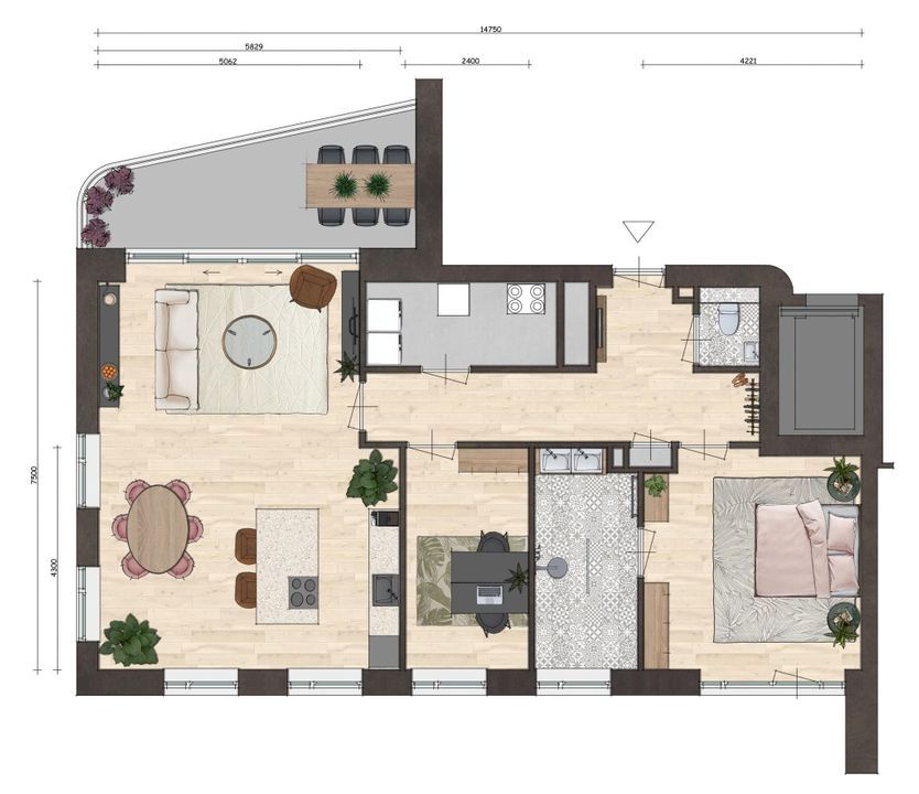 Hennegras 0 ong, Middelburg plattegrond-14